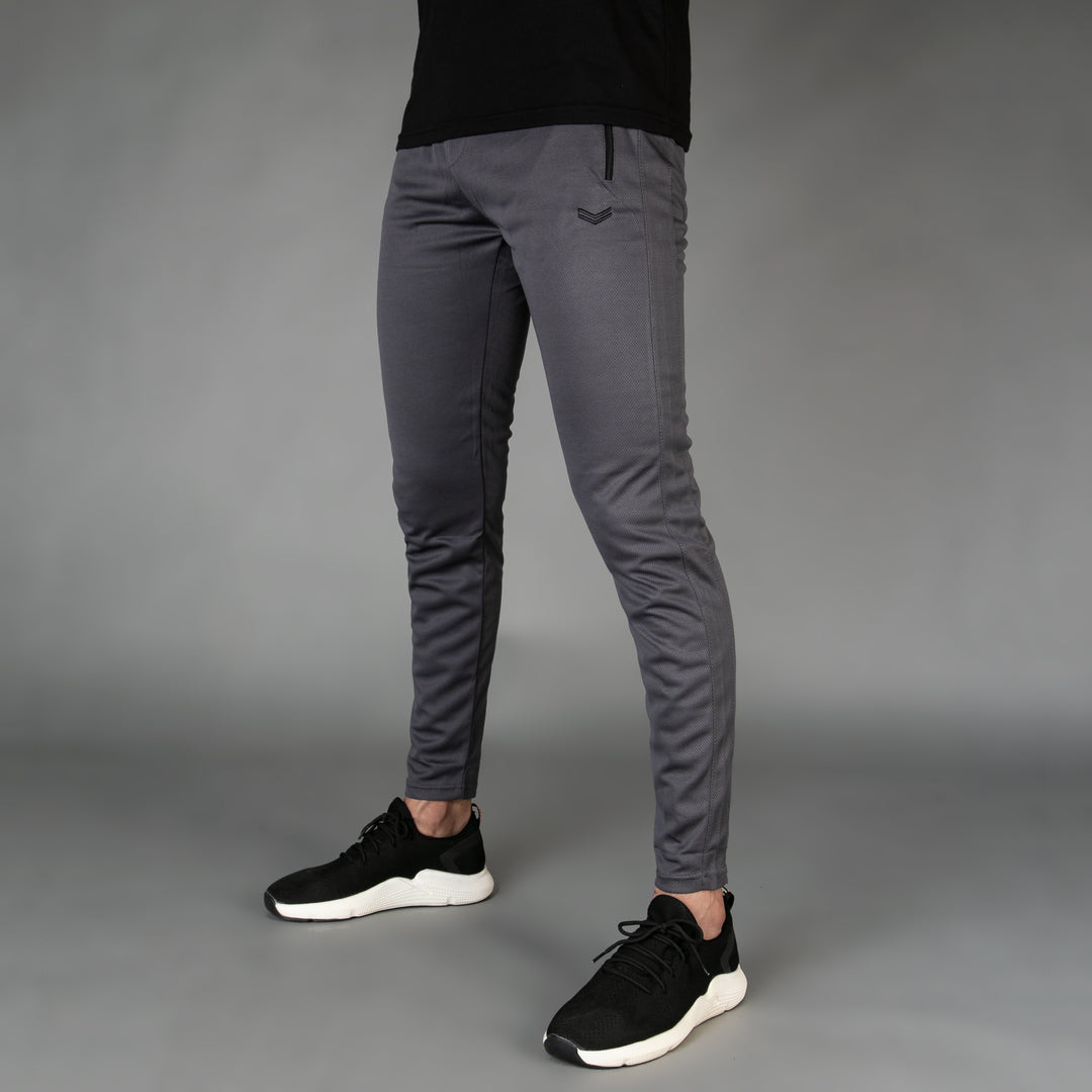 Plain Smoke Gray Breathable Mesh Quick Dry Bottoms