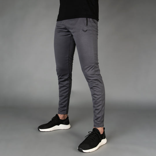 Plain Smoke Gray Breathable Mesh Quick Dry Bottoms
