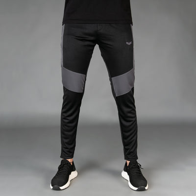 Black Quick Dry Versus Series Bottoms with Gray Mesh Panels