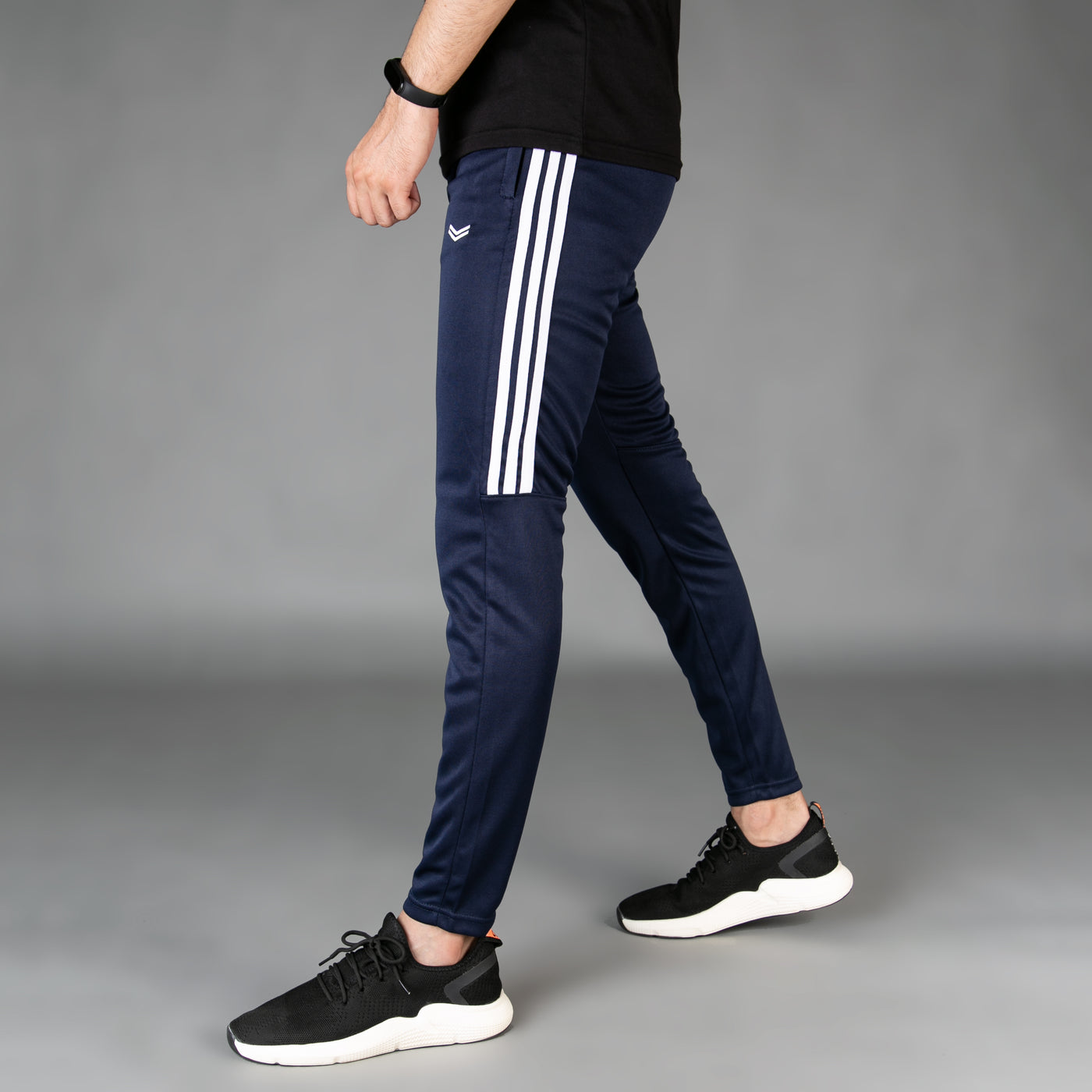Navy Quick Dry Bottoms with Short Three Stripes