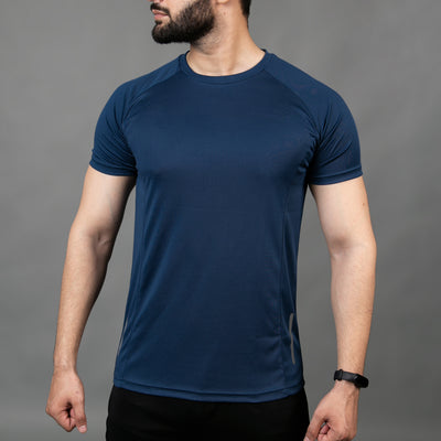 Premium Sapphire Quick Dry Tee with Reflective Detailing