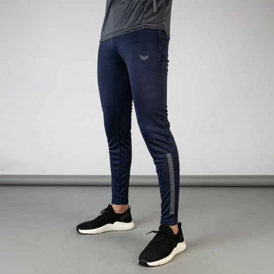 Navy Quick Dry Bottoms With Reflective Stripes