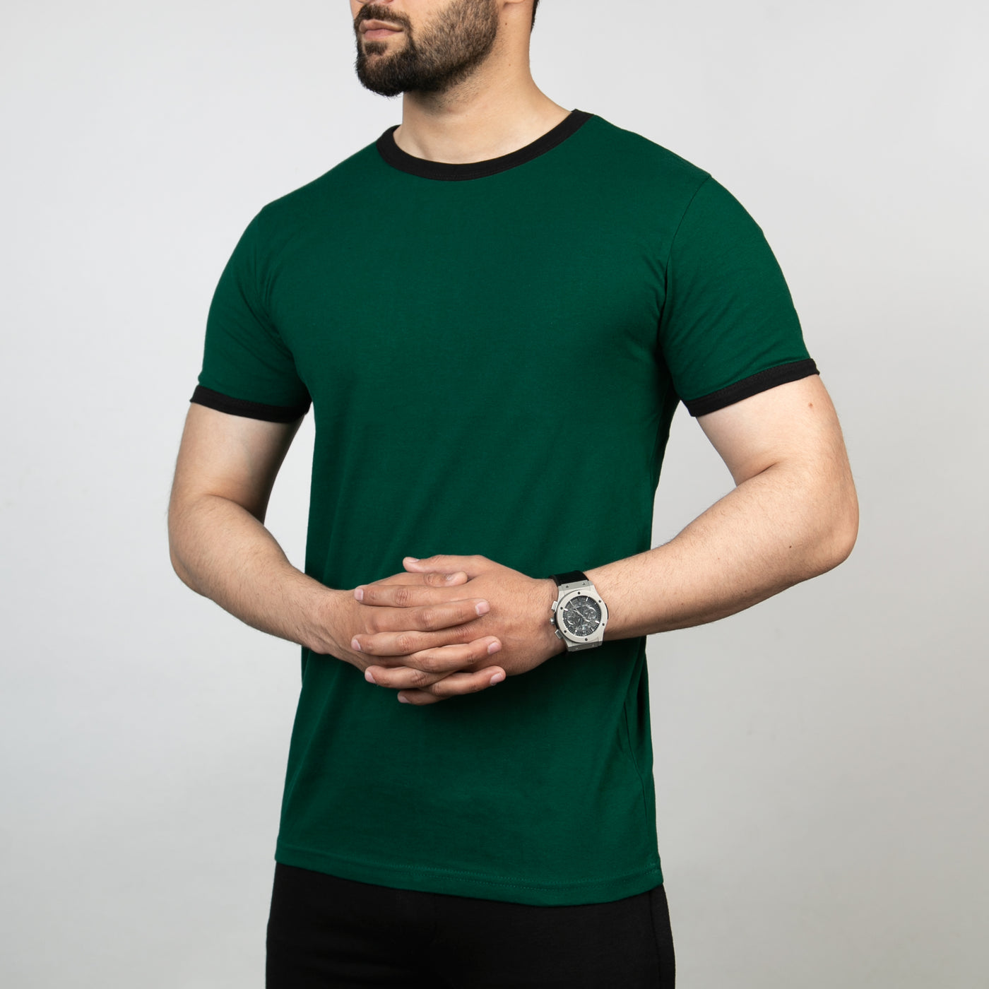 Dark Green Vanquish Series T-Shirt With Reflective Logo