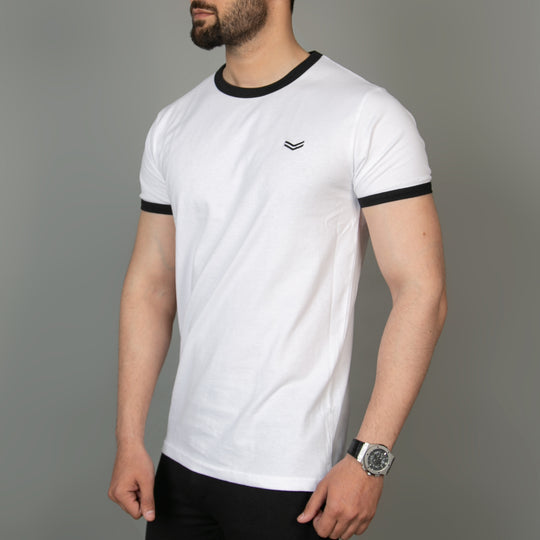 White Ringer T-Shirt