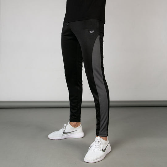 Black VENT Series Hybrid Quick Dry Bottoms with Gray Mesh Panels