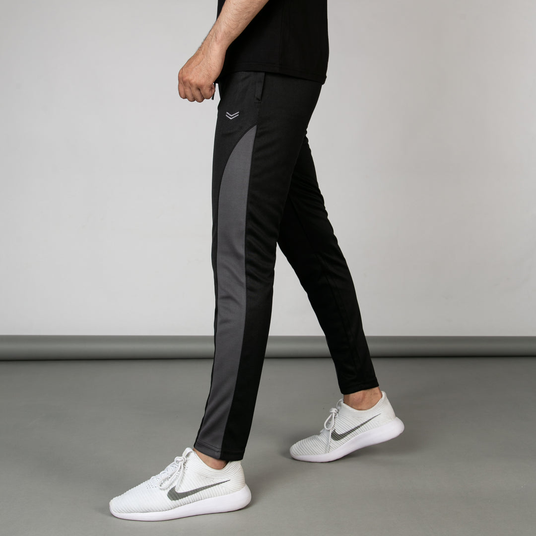 Black VENT Series Hybrid Quick Dry Bottoms with Gray Mesh Panels