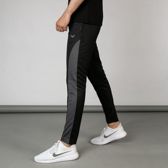 Black VENT Series Hybrid Quick Dry Bottoms with Gray Mesh Panels
