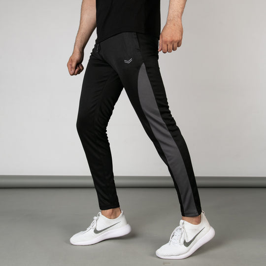 Black VENT Series Hybrid Quick Dry Bottoms with Gray Mesh Panels