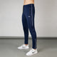 Navy Quick Dry Bottoms with White Side Piping