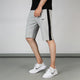 Heather Gray Shorts with Black Panels