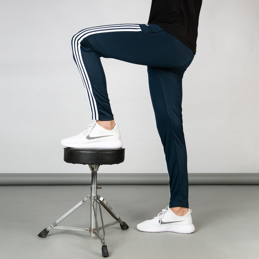 Teal Quick Dry Paneled Bottoms with Forward Three White Stripes