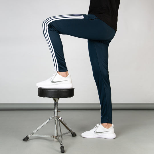 Teal Quick Dry Paneled Bottoms with Forward Three White Stripes
