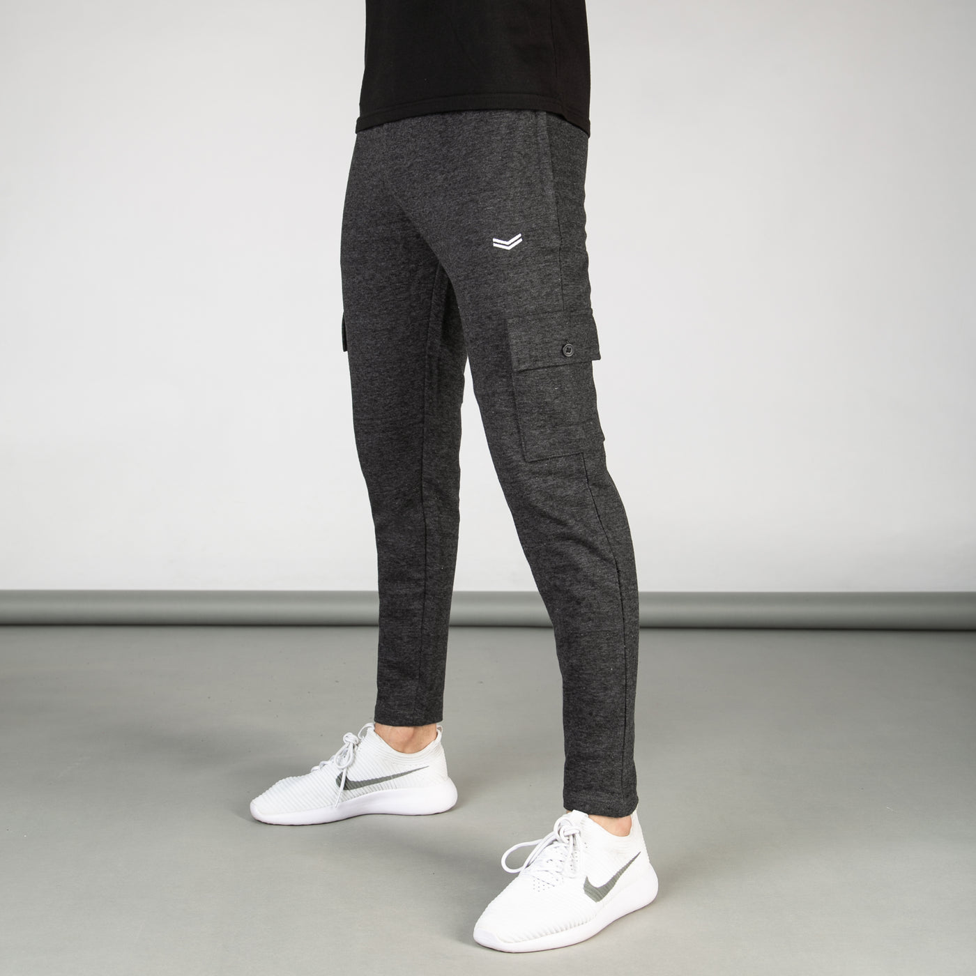 Textured Charcoal Cargo Bottoms