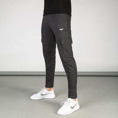 Textured Charcoal Cargo Bottoms