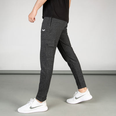 Textured Charcoal Cargo Bottoms