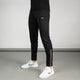 Black Breathable Mesh Bottoms with Sleek Hem & Gray Panels