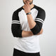Striped Sleeves White Baseball Raglan