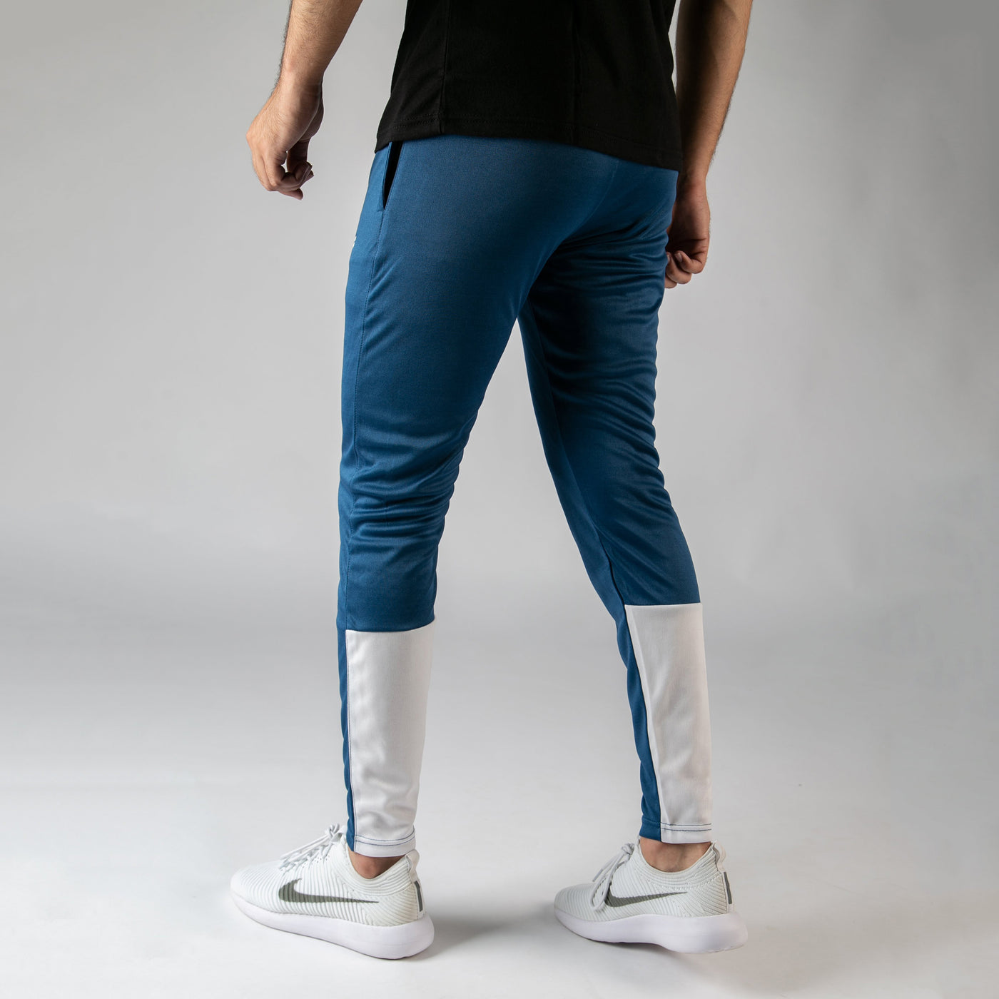Sapphire Blue Quick Dry Bottoms with While Calf Panels