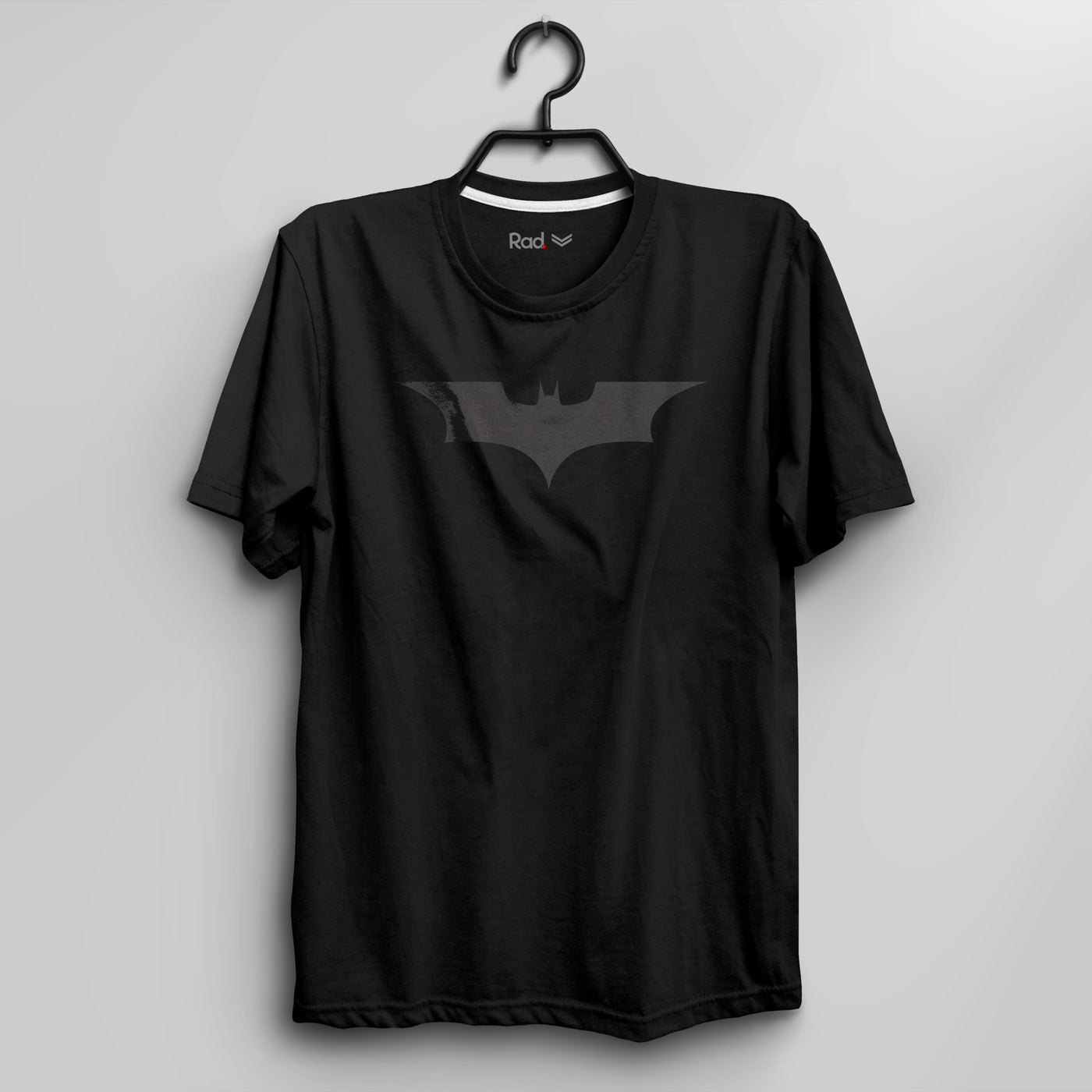 Bat Signal Printed Black T-shirt